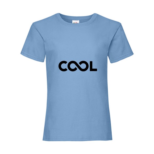 Infiniment cool - Le Tee shirt  Cool - Fruit of the loom - Girls Value Weight T