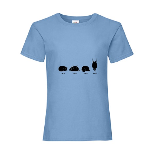T shirt chat - Enfant - «journée type»