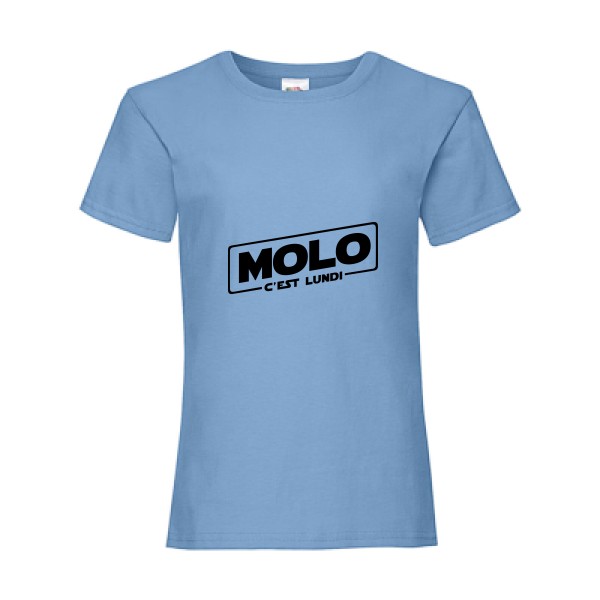 T-shirt enfant original Enfant  - Molo c'est lundi - 