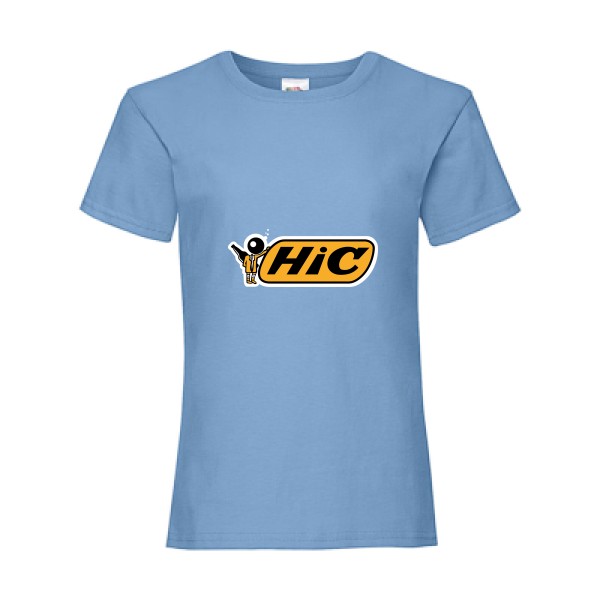 Hic- t shirt detournement marque -Fruit of the loom - Girls Value Weight T