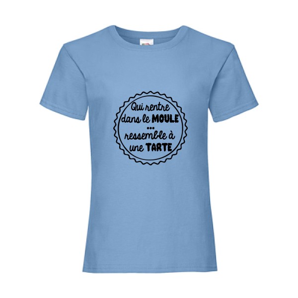 T shirt avec message - «Moule à tarte» - 
