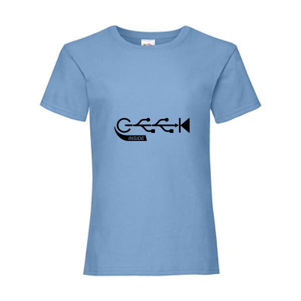 T-shirt enfant Enfant geek - Geek inside - 