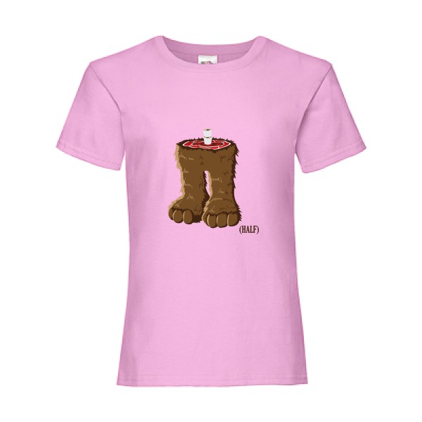 T-shirt enfant - Fruit of the loom - Girls Value Weight T - Half