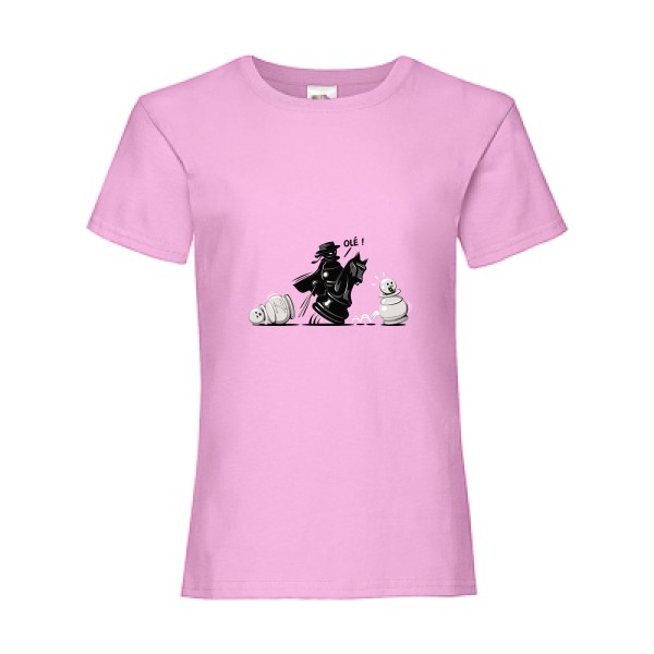 Zéchèques - Tee shirt drole zoro-Fruit of the loom - Girls Value Weight T