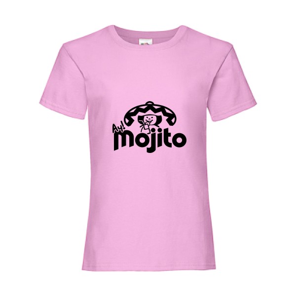 Ay Mojito! - Tee shirt Alcool-Fruit of the loom - Girls Value Weight T