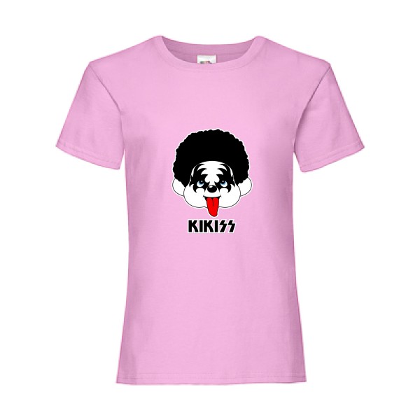 T shirt rock - KIKISS - Fruit of the loom - Girls Value Weight T