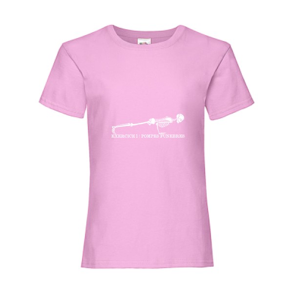 POMPES FUNÈBRES- T shirt sportif-Fruit of the loom - Girls Value Weight T