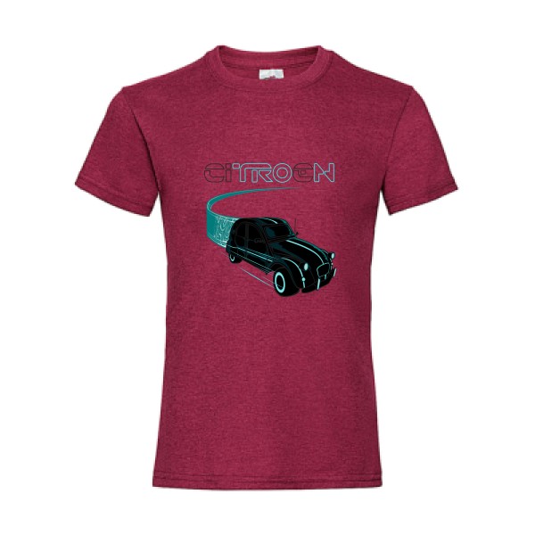 Tron - Tee shirt voiture - Fruit of the loom - Girls Value Weight T -