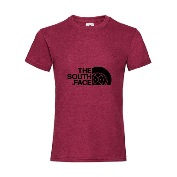 The south face - T shirt parodie Enfant -Fruit of the loom - Girls Value Weight T