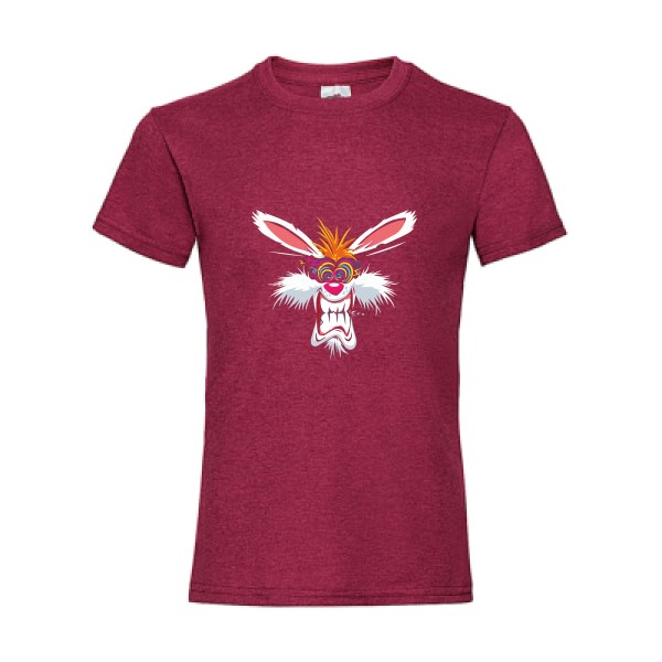 Rabbit  - T shirt lapin délire -Fruit of the loom - Girls Value Weight T