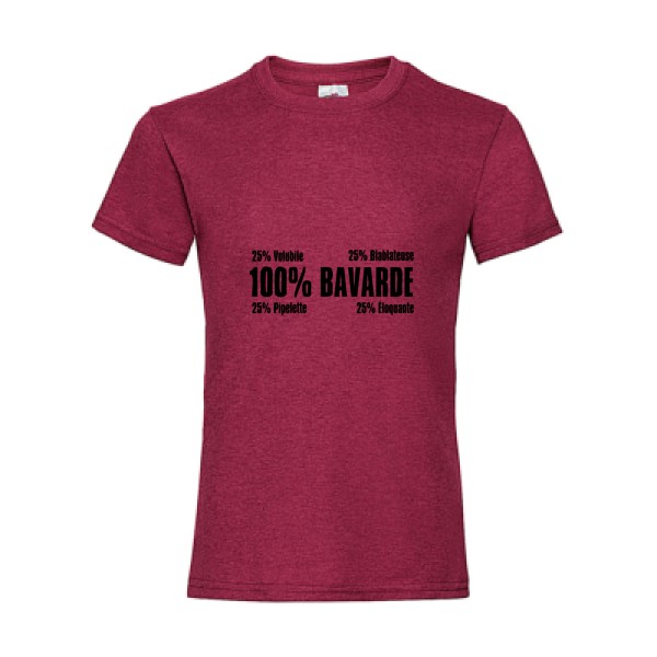 T shirt message - Bavarde - 