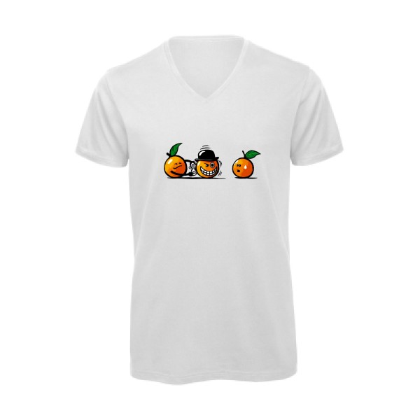 T-shirt bio col V - B&C - Inspire V/men - Orange Mécanique