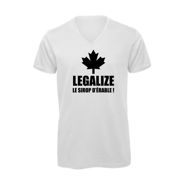 Legalize le sirop d'érable-T shirt phrases droles-B&C - Inspire V/men
