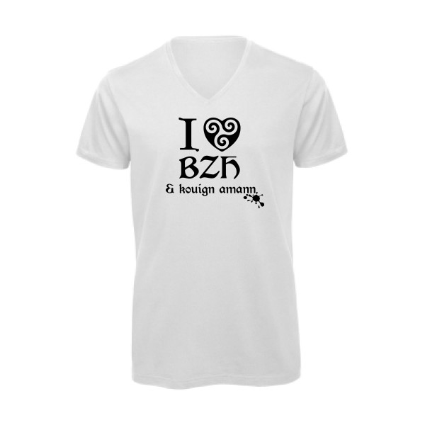 Love BZH & kouign-Tee shirt breton - B&C - Inspire V/men