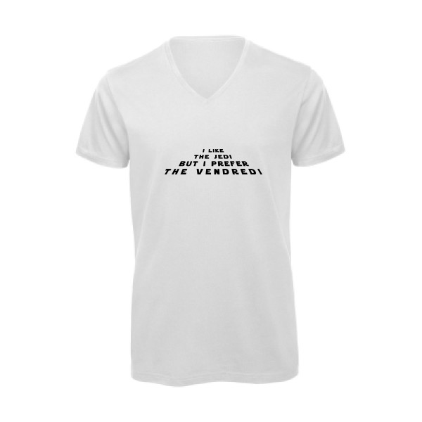 Jedi -T-shirt bio col V guerre des étoiles Homme -B&C - Inspire V/men -thème  star wars - 