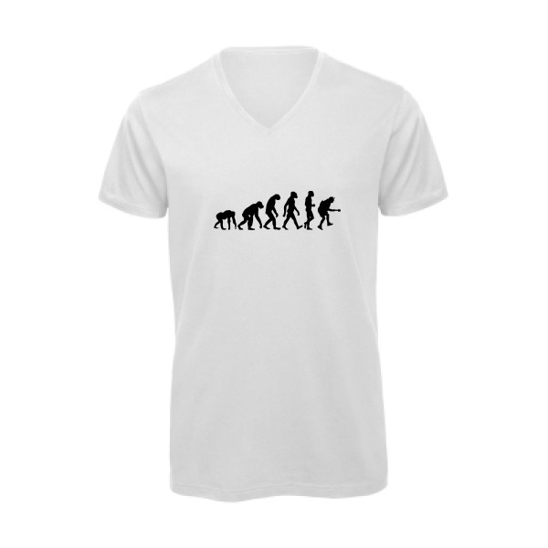 Rock Evolution - T shirt original Homme - modèle B&C - Inspire V/men - thème rock et vintage -