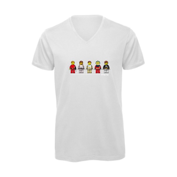 Old Boys Toys - T-shirt bio col V original pour Homme -modèle B&C - Inspire V/men - thème personnages animés -