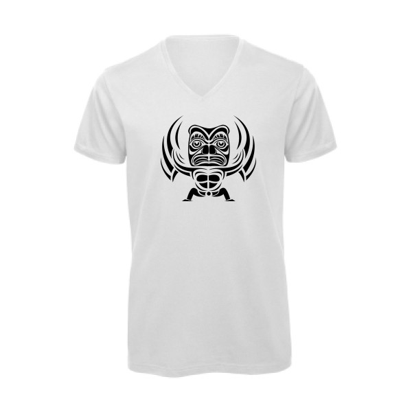 T-shirt bio col V Homme original - incantation -