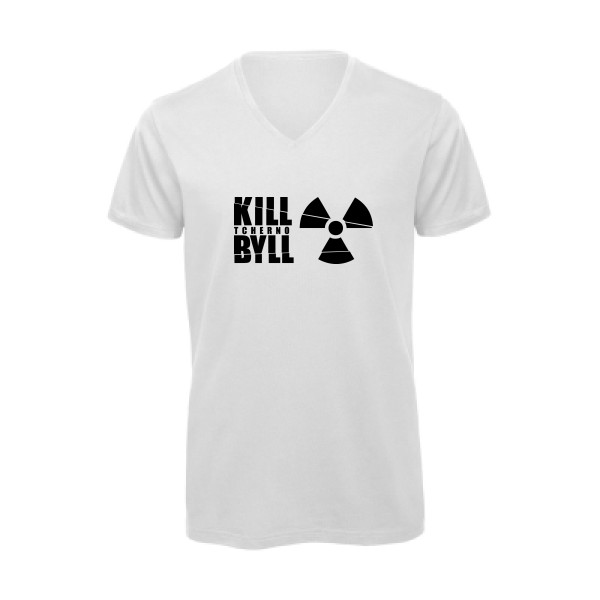 T-shirt bio col V Homme original - KillTchernoByll -