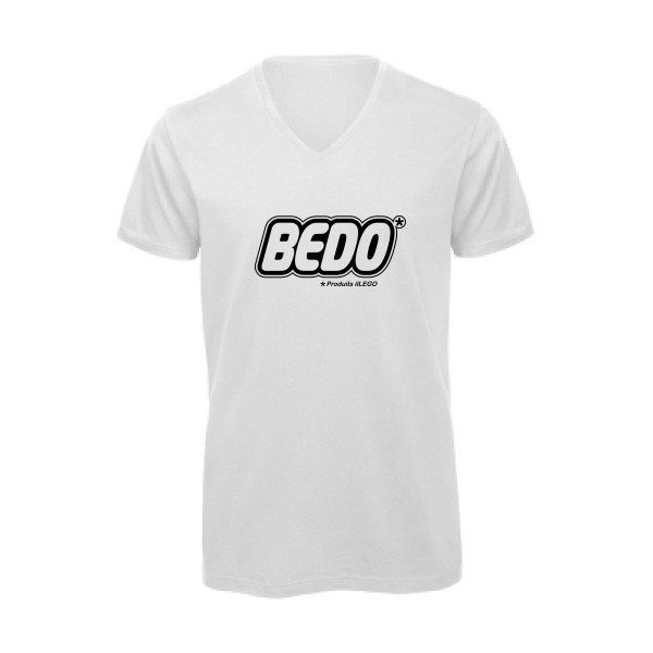 T-shirt bio col V original Homme  - Bedo - 