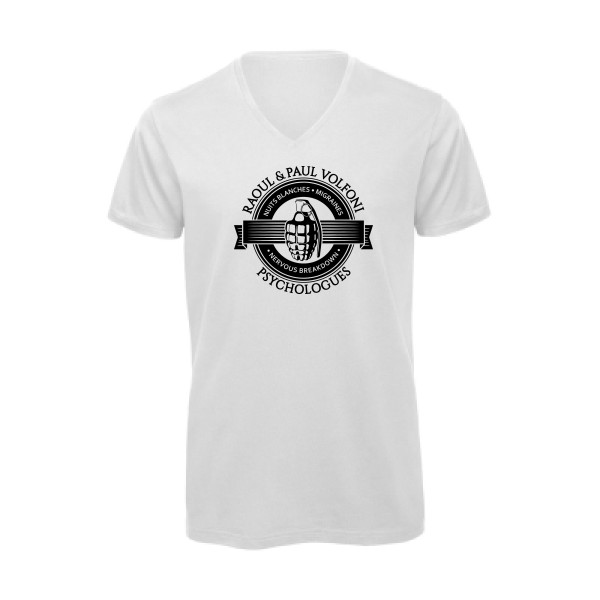 Volfoni -  T-shirt bio col V Homme - B&C - Inspire V/men - thème tee shirt  vintage -