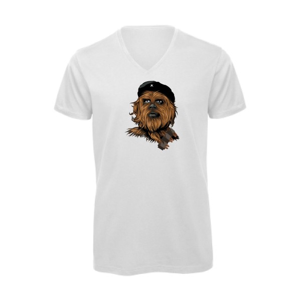 Chewie guevara -T-shirt bio col V  parodie Homme  -B&C - Inspire V/men -thème  cinema - 