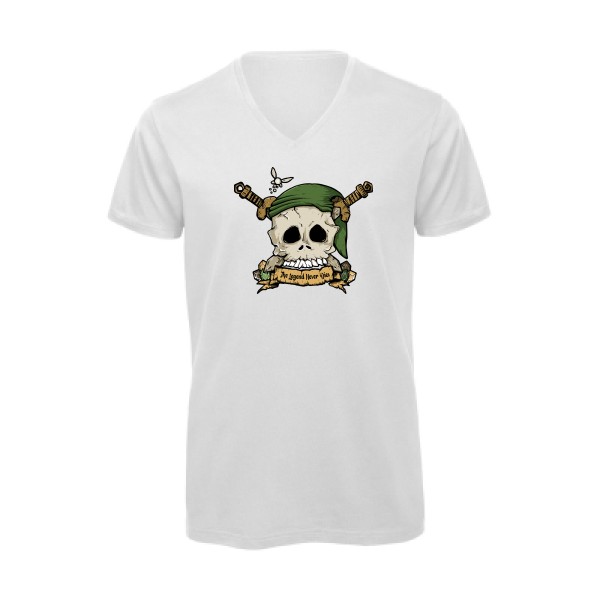 Zelda Skull T-shirt bio col V tete de mort -B&C - Inspire V/men
