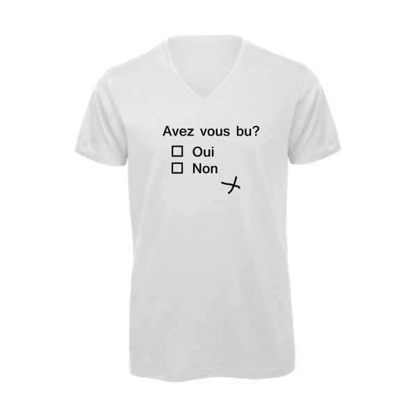 Avez vous bu? - Tee shirt thème humour alcool - Modèle B&C - Inspire V/men - 
