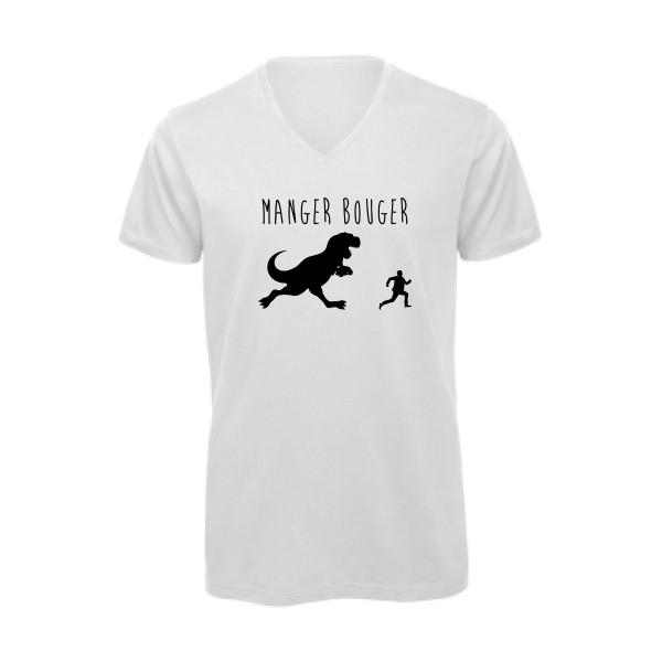 MANGER BOUGER - modèle B&C - Inspire V/men - Thème t shirt humour Homme -