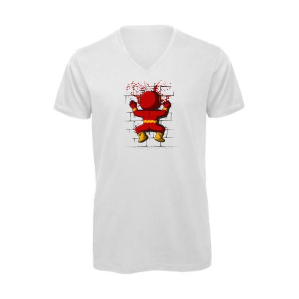 Splach! - T-shirt bio col V parodie Homme - modèle B&C - Inspire V/men -thème musique et parodie -
