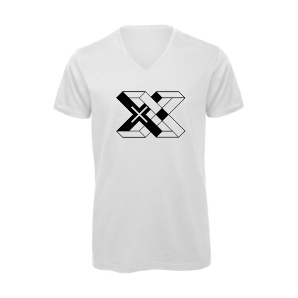 T-shirt bio col V Homme original - xx maj -