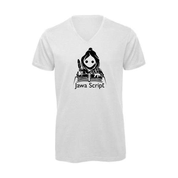 Jawa script-T-shirt bio col V Geek - B&C - Inspire V/men- Thème humour Geek - 