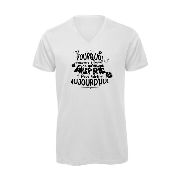 L'art de déléguer- T shirt message Homme  -B&C - Inspire V/men
