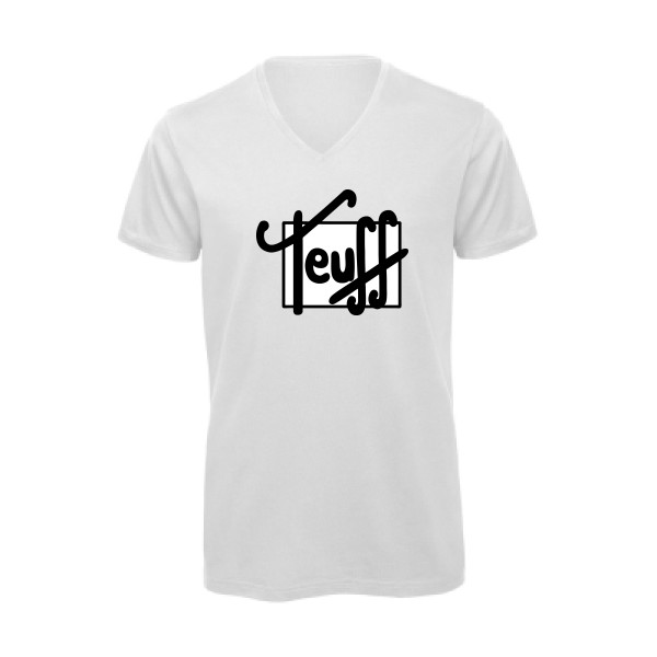 T-shirt bio col V Homme original - Teuf - 