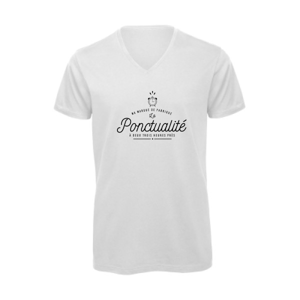La Ponctualité - Tee shirt humoristique Homme -B&C - Inspire V/men