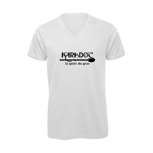 Karadoc -T-shirt bio col V Karadoc - Homme -B&C - Inspire V/men -thème  Kaamelott- Rueduteeshirt.com -