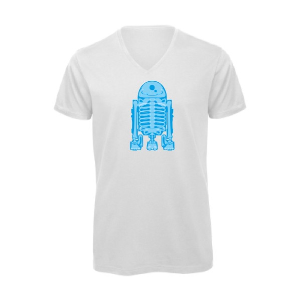 Droid Scan - T-shirt bio col V robot pour Homme -modèle B&C - Inspire V/men - thème science fiction-