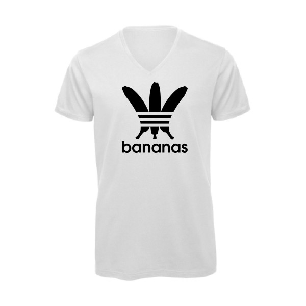 bananas -T-shirt bio col V humour Homme -B&C - Inspire V/men -thème parodie -