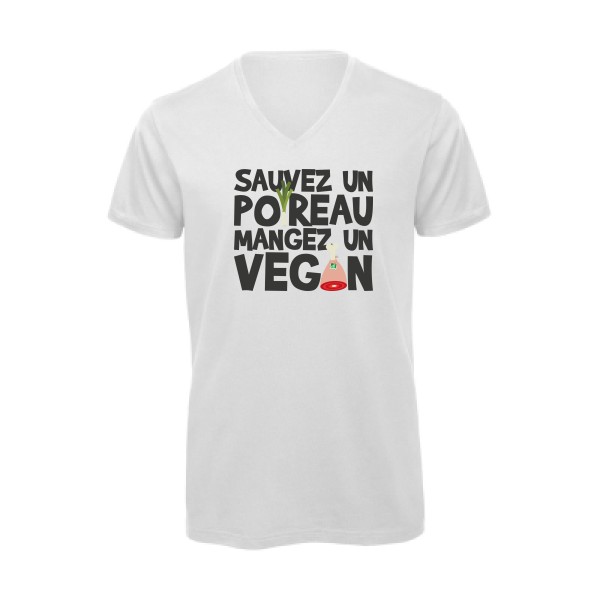 vegan poireau -B&C - Inspire V/men - Tee-shirts message Homme -