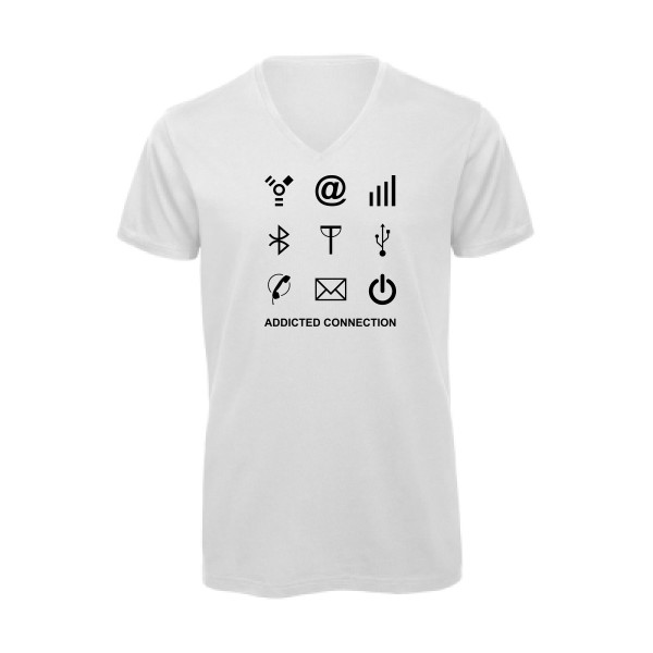 Addicted connection- t shirt Geek - B&C - Inspire V/men