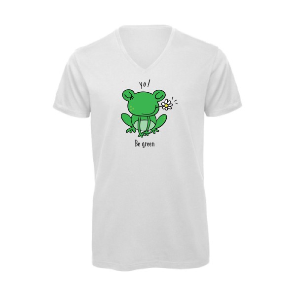 Be Green  - Tee shirt humoristique Homme - modèle B&C - Inspire V/men - thème humour et animaux -