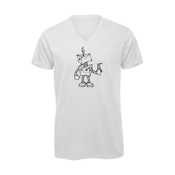 Robot & Bird - modèle B&C - Inspire V/men - geek humour - thème tee shirt et sweat geek -