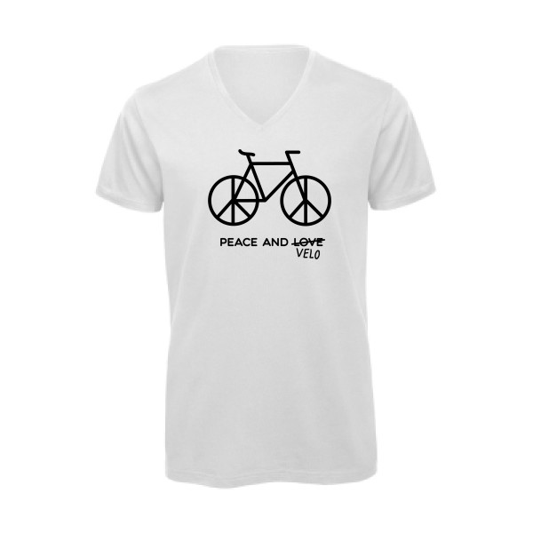 - T-shirt bio col V velo humour - B&C - Inspire V/men- rueduteeshirt.com