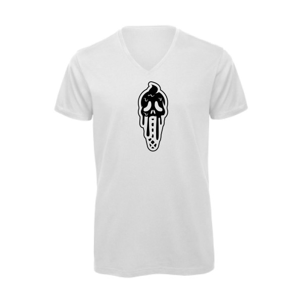Ice Scream -T-shirt bio col V parodie - Homme -B&C - Inspire V/men -thème cinema  - 