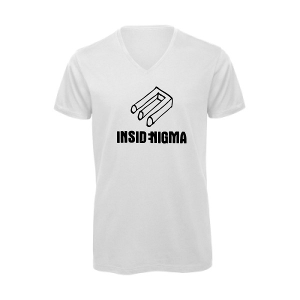 T-shirt bio col V Homme original - enigma4 -