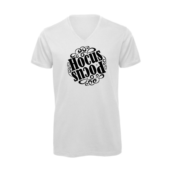 T-shirt bio col V Homme original - HOCUS-POCUS - 