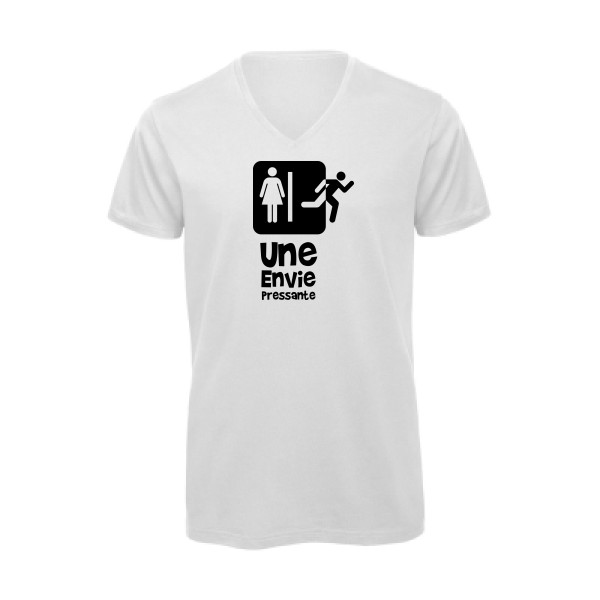 T-shirt bio col V Homme original - Envie Pressante -