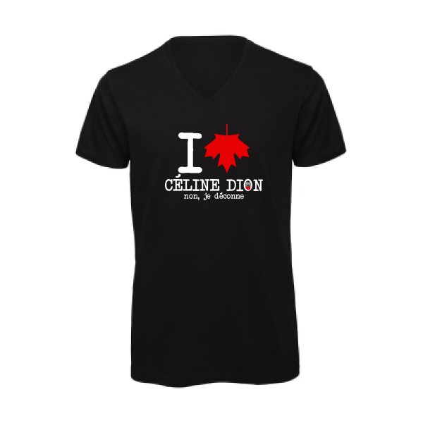 I loVe Céline - T-shirt bio col V celine dion -B&C - Inspire V/men