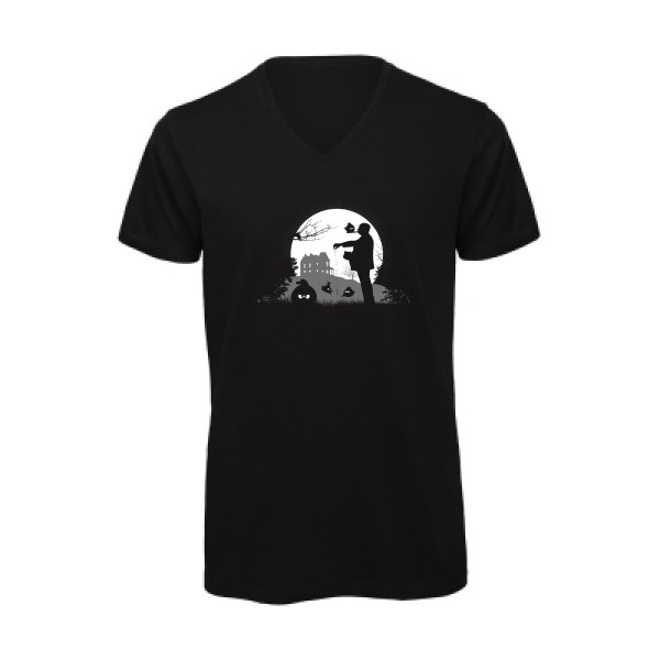 angry hitch2 - T-shirt bio col V original Homme  -B&C - Inspire V/men - Thème original et vintage -