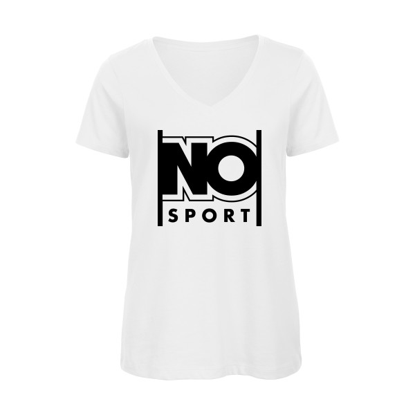 T-shirt femme bio col V Femme original - NOsport - 